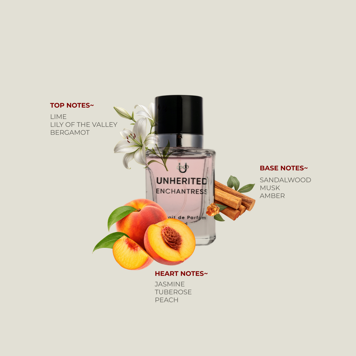 ENCHANTRESS For Women | Fresh Floral | 30% Extrait de Parfum